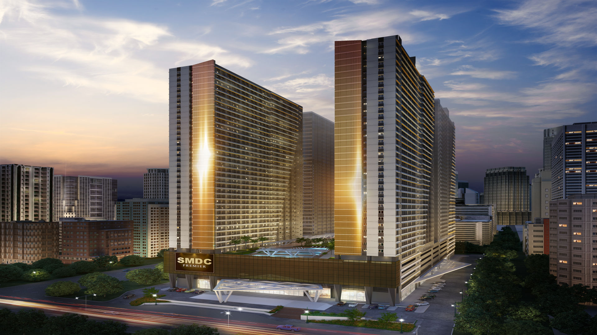 Wake up to stunning city skyline views and vibrant sunsets from your SMDC residence