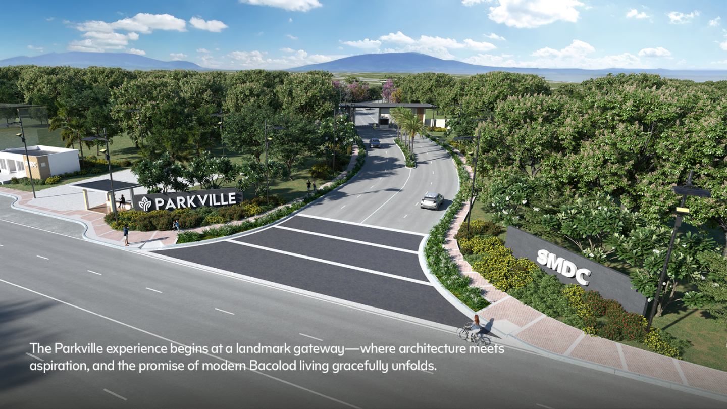 The Parkville experience begins at a landmark gateway—where architecture meets aspiration, and the promise of modern Bacolod living gracefully unfolds