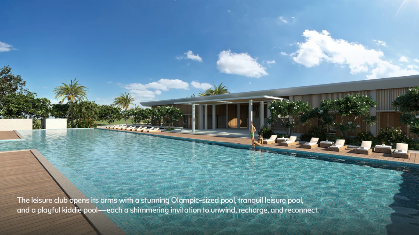 The leisure club opens its arms with a stunning Olympic-sized pool, tranquil leisure pool, and a playful kiddie pool—each a shimmering invitation to unwind, recharge, and reconnect.